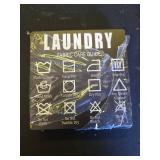 Laundry Room Sign, Washing Room Desk Decor, Laundry Fabric Care Guide Sign, Farmhouse Shelf Decor, 05 - Retail: $10