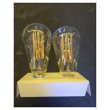 Feit Electric ST19 Vintage Edison LED Light Bulb, 40W Equivalent, Dimmable, 5000K Daylight, E26 Base, Clear Glass Thin Filament Lighting Bulbs, 15,000-Hour Lifetime, ST1940950CATFIL2, 2 Pack - Retail: