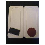 2Pack Diatomite Stone Sink Tray, Water Absorbing Faucet Mat for Kitchen and Bathroom Counter, Quick Dry Decorative Soap Dish Makeup Vanity Caddy,Dispenser Sponge Holder Organizer, Beige-8\x 3.8\in - R