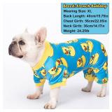 4 Pack Dog Pajamas Soft Lightweight Dog Recovery Suit Onesie Clothes for Small Medium Large Female Pet Boys Girls Dogs Cats - Retail: $20