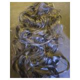 KooKaStyle Invisible Wire Hair Extensions with Transparent Headband Adjustable Size 4 Secure Clips Black Long Wavy Hairpiece 20 Inch for Women - Retail: $19