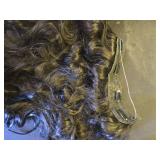 KooKaStyle Invisible Wire Hair Extensions with Transparent Headband Adjustable Size 4 Secure Clips Black Long Wavy Hairpiece 20 Inch for Women - Retail: $19