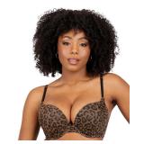 Smart and Sexy Womenfts Maximum Cleavage Underwire Push Up Bra Classic Leopard 34C - Retail: $14