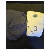 Bearmoss Muslin Mini Crib Sheets for Pack N Play Mattress - 100% Cotton - 38\x26\in Soft Breathable Playard Baby Crib Sheets Neutral for Boys Girls - 2 Pack (Blue Crescent) - Retail: $19in