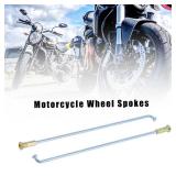 Motoforti 36pcs Silver Tone 3mm Thread Dia 160mm 6.3\ Length Motorcycle Wheel Spokes Nipples - Retail: $17in