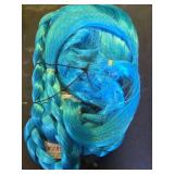 LeMarnia Blue Braid Cosplay Wigs for Women and Girls Long Straight Wig Halloween Costume Anime Party Wig - Retail: $30