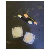 BISHENGYF Pearl Chrome Nail Powder:?Super Transparent? White Pearl Chrome Nail Powder Ice Shimmer Jewelry Transparent Aurora Glazed Donut Chrome Nail Powder for Nails Art DIY - Retail: $4