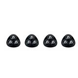 Self Adhesive Caster Wheels for Countertop - Furniture Sliders and Appliance Rollers for Kitchen, Coffee Machine, Blender, Oven - Easily Solves The Problem of Desktop Sliding (Black, 4pcs) - Retail: $