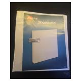 Avery Economy Showcase View 3 Ring Binder, 1.5\ Slant Rings, 375-Sheet Capacity, 2.1 Inch Wide Spine, Great for Home, School Supplies, Office, or Organization Needs, 1 White Binder (19651) - Retail: $