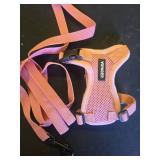 AIITLE Dog Harness, Summer No-Pull Cat Harness with a Leash, Adjustable Reflective Dog Vest, Cat Harness Escape Proof, Outdoor Walking, Camping for Extra Small Dogs and House Cats Pure Pink XXXS - Ret