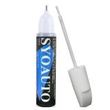 SYOAUTO White Touch Up Paint for Cars White Car Touch up Paint Auto Scratch Repair Pen Brush and Tip 2 in 1 Repair Pen 0.4 oz - Retail: $10