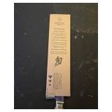Shun Premier Blonde 8\ Cheffts Knife, Handcrafted Japanese Kitchen Knife for Professional and Home Chefs, VG-MAX Core with Damascus Stainless Steel Cladding, Pakkawood Handle - Retail: $176in