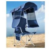 Foldable Canopy Chair, Navy