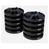 USA Made Original Round Foundation Block (10-Pack)  Supports 1250 Lbs, Durable Deck Support and Floating Shed Base  100% Recyclable Pedestal for Pier, Post and Beam Construction -Retail:$100
