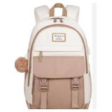 Kadilong School Bag, Crème  -