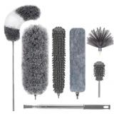 Professional Microfiber Duster Set with Extension Poles - Retail: $25