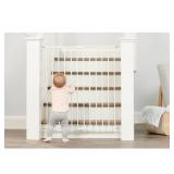Regalo Extra Tall Top Of Stairs Metal Safety Gate - White