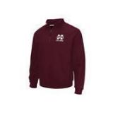Mississippi State Bulldogs Colosseum Zone 1/4 Zip Ls Fleece Pullover (Officially Licensed)