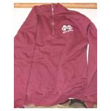 Mississippi State Bulldogs Colosseum Zone 1/4 Zip Ls Fleece Pullover (Officially Licensed)