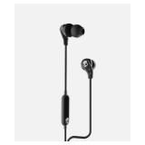 Skullcandy S2SXY-P937 In-Ear Sport Wired Earbuds, Microphone, Black