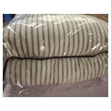 Home Expressions Intellifresh - Antimicrobial Treated Heathered Stripe Reversible Comforter ONLY