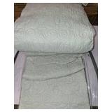 3pc King Vancouver Reversible Bedspread Set Gray - Madison Park: Microfiber, Lightweight, Plain Weave