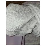 3pc King Vancouver Reversible Bedspread Set Gray - Madison Park: Microfiber, Lightweight, Plain Weave