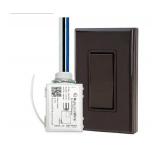 RunLessWire Single Pole Battery-Free DIY Wireless Light Switch Kit 150ft RF Range Self-Powered by Kinetic Energy for Fixtures & Outlets : 1 Remote Switch Controls 1 5A On/Off Receiver - Brown - Re