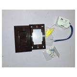 RunLessWire Single Pole Battery-Free DIY Wireless Light Switch Kit 150ft RF Range Self-Powered by Kinetic Energy for Fixtures & Outlets : 1 Remote Switch Controls 1 5A On/Off Receiver - Brown - Re