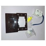 RunLessWire Single Pole Battery-Free DIY Wireless Light Switch Kit 150ft RF Range Self-Powered by Kinetic Energy for Fixtures & Outlets : 1 Remote Switch Controls 1 5A On/Off Receiver - Brown - Re