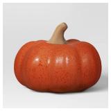 Small Ceramic Pumpkin Figurine Orange - Threshold