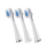 Waterpik Triple Sonic Tooth Brush Heads Replacement, Complete Care, STRB-3WW, 3 Count, White