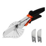 GARTOL Miter Shears- Multifunctional Trunking Shears for Angular Cutting of Moulding and Trim, Adjustable at 45 to 135 Degree, Hand Tools for Cutting Soft Wood, Plastic, PVC, with Replacement Blades -