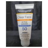 Neutrogena SPF 50 Clear Face Sunscreen for Oily Skin  3 fl. oz