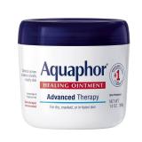 Aquaphor Healing Ointment, Advanced Therapy Skin Protectant, Multi-Purpose Healing Ointment and Body Moisturizer, For Dry, Cracked Skin, Minor Cuts and Burns, 14 Oz Jar - Retail: $18