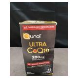 Qunol Ultra CoQ10(200mg)Extra Strength-Ultra High Absorption 45 Soft Gels - Retail: $40