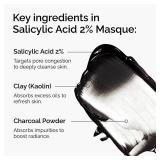 The Ordinary Salicylic Acid 2% Masque, Clarifying Charcoal & Clay Mask for Blemish-Prone Skin, 1.7 Fl Oz