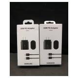 2 pk Samsung 25W Fast Charging Adapter