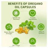 J-PRQ Oil of Oregano Softgels, 300 Count Organic Oregano Oil Supplement Capsules, Non-GMO, 6000 mg Oregano Oil and 200 mg Black Seed Oil