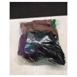 Kiiavoro Girls Fleece Lined Leggings Cotton Kids Winter Warm Leggings Thick Thermal Tights Pants 3 Pack, Black, Brown, Purple 10-12Y