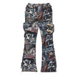 Boys Dalai Multi Stacked Tapestry Flare Jean 5T
