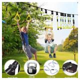 Boys Mallor Black/White Stacked Hoodie Track Set