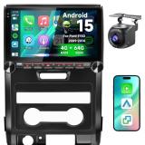 Retails for $230! 4G+64G Android 15 Car Radio Stereo Wireless Apple CarPlay&Android Auto&Mirror Link for Ford F150 2009-2014,10.1 inch 1280 * 720 Touch Screen Head Unit with GPS Navigation FM SWC WiFi
