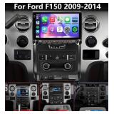 Retails for $230! 4G+64G Android 15 Car Radio Stereo Wireless Apple CarPlay&Android Auto&Mirror Link for Ford F150 2009-2014,10.1 inch 1280 * 720 Touch Screen Head Unit with GPS Navigation FM SWC WiFi
