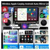 Retails for $230! 4G+64G Android 15 Car Radio Stereo Wireless Apple CarPlay&Android Auto&Mirror Link for Ford F150 2009-2014,10.1 inch 1280 * 720 Touch Screen Head Unit with GPS Navigation FM SWC WiFi