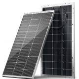 HQST Bifacial 100 Watt 12V Solar Panel, 9BB Monocrystalline Solar Panels with 25% High Efficiency Module PV Power for Battery Charging Boat, Caravan and Other Off Grid Applications