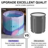 Portable Foldable Ice Bath Tub for Athletes-Fast Muscle Recovery,Cold Water Therapy,Ice PlungeTub Suitable for Home Outdoors Gyms,Large Capacity,Quick Opening without Installation(Ice/Hot Universal)