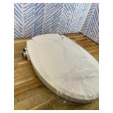 Brondell Ecoseat White Round Slow-Close Bidet Toilet Seat