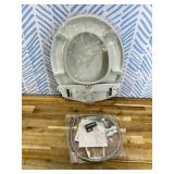 Brondell Ecoseat White Round Slow-Close Bidet Toilet Seat