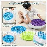 Balance Board for Kids, 20 inch Maze Rocking Seesaw with 2 Balls, 3 Replacement Labyrinth Boards, Toddler Wobble Board for Sensory Training, Non-Slip Pedals, Max Load 130 Lbs